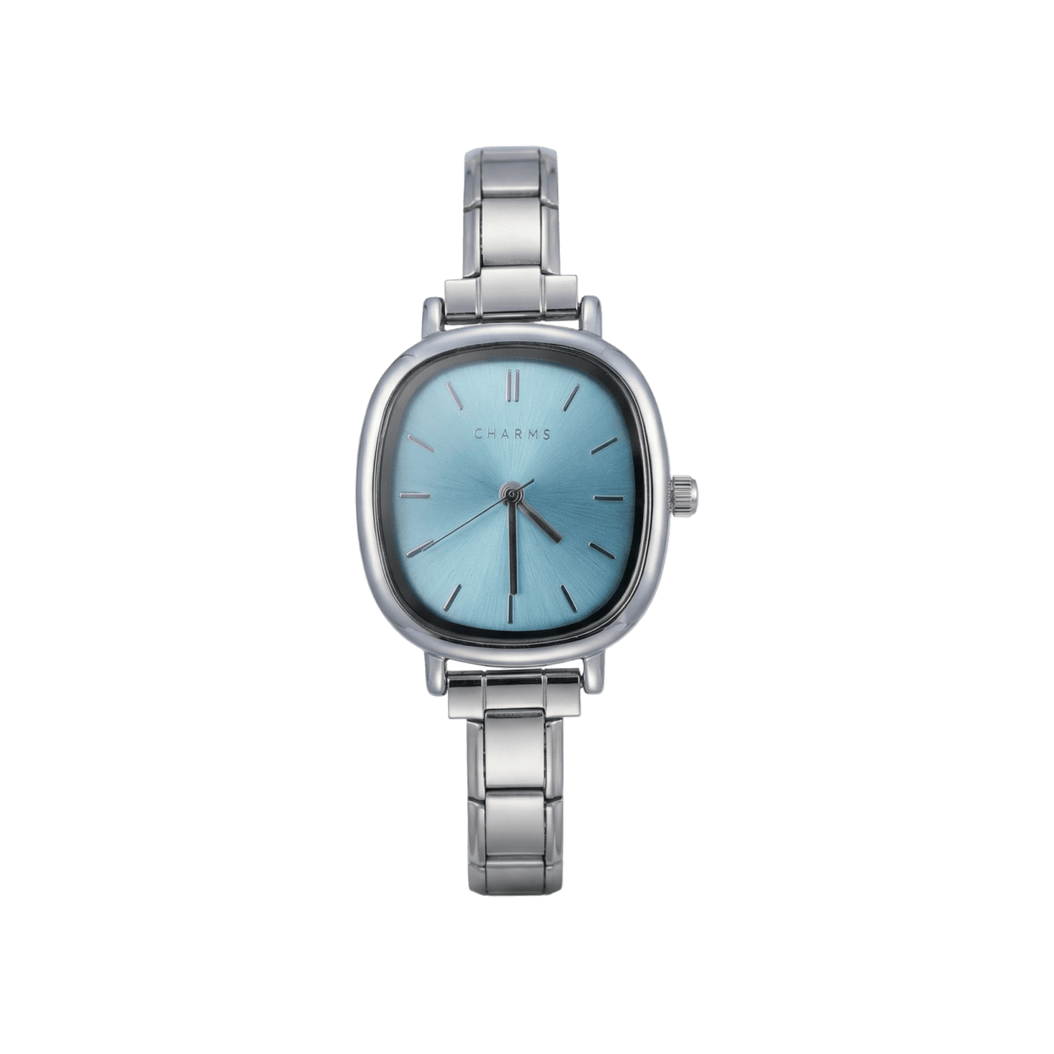 Capri-Uhr, Silber – Edition mit blauem Zifferblatt