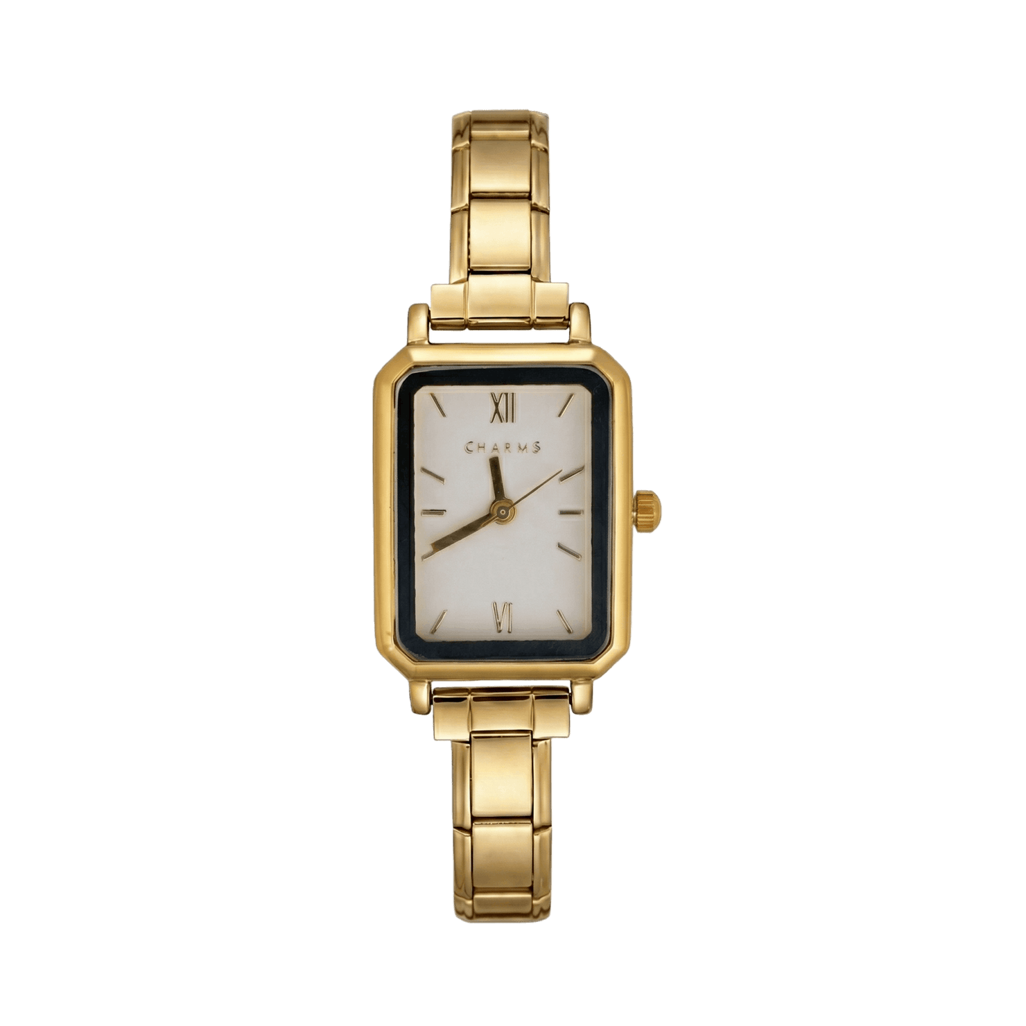 Como-Uhr, Gold – Edition mit weißem Zifferblatt