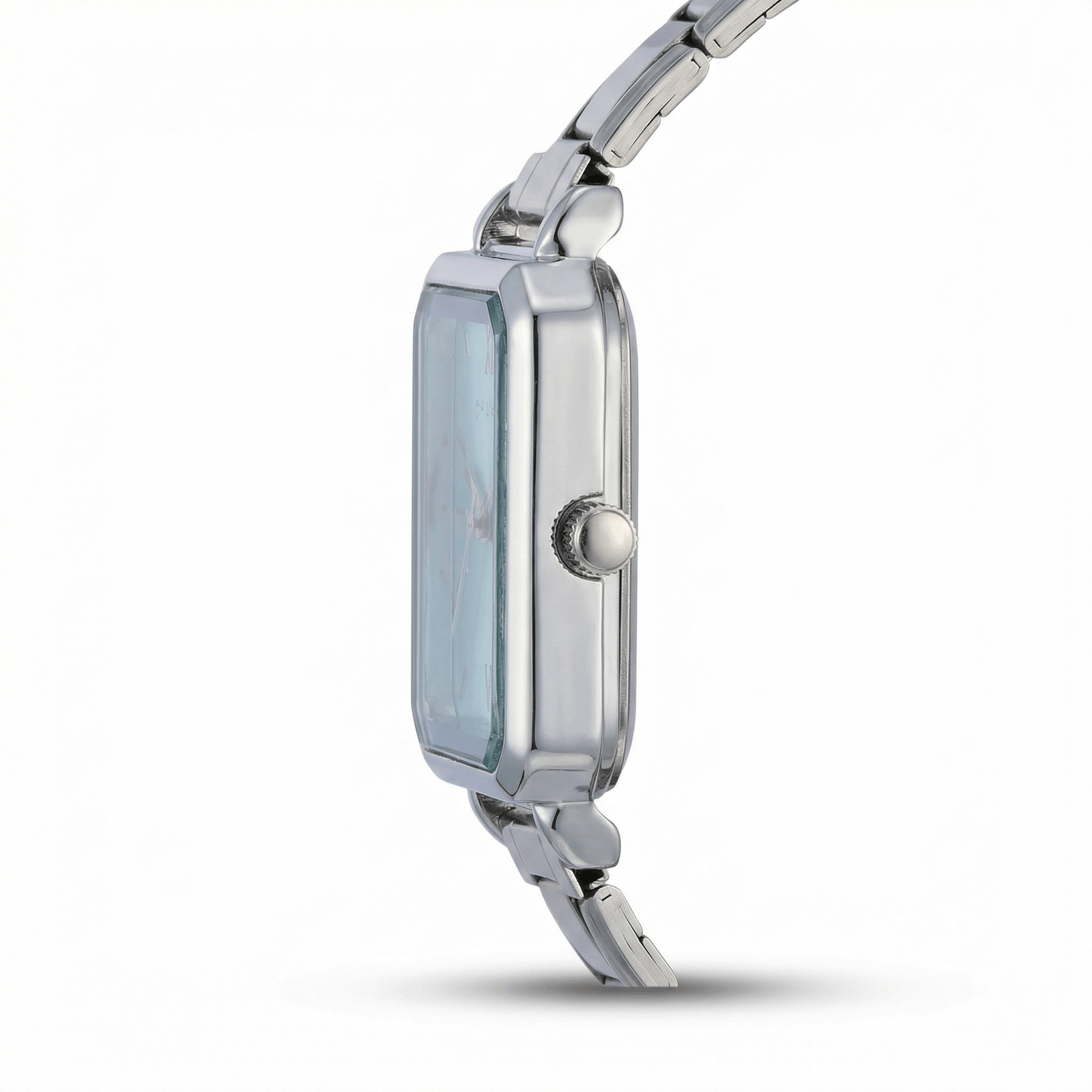 Como – Silber mit blauem Zifferblatt