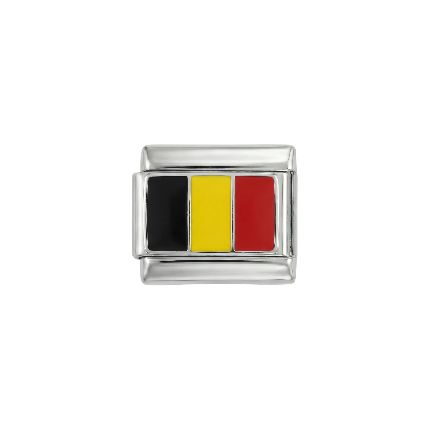 Belgische Flagge, auf Silber