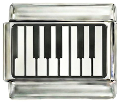 Klavier, auf Silber