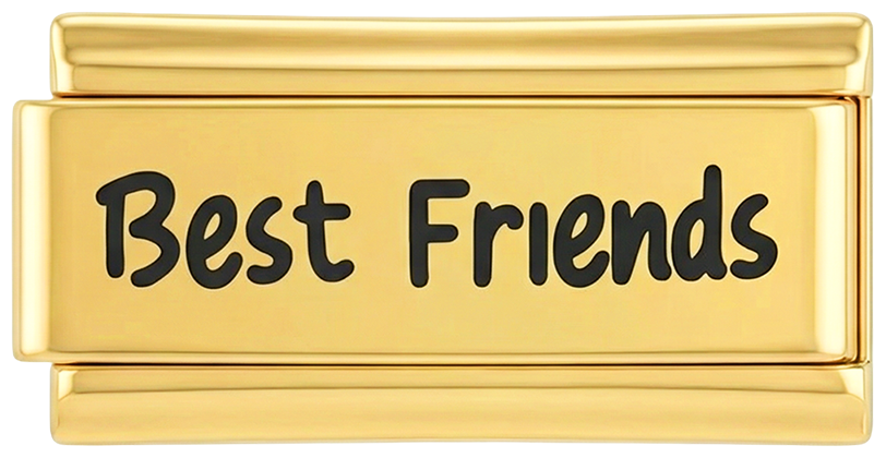 Beste Freunde, doppelt, auf Gold