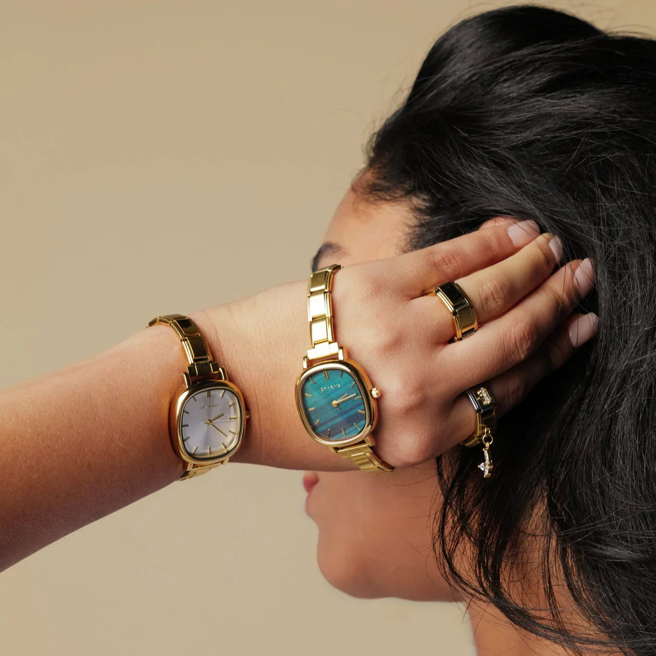 Capri Watch Gold – Emerald Dial Edition