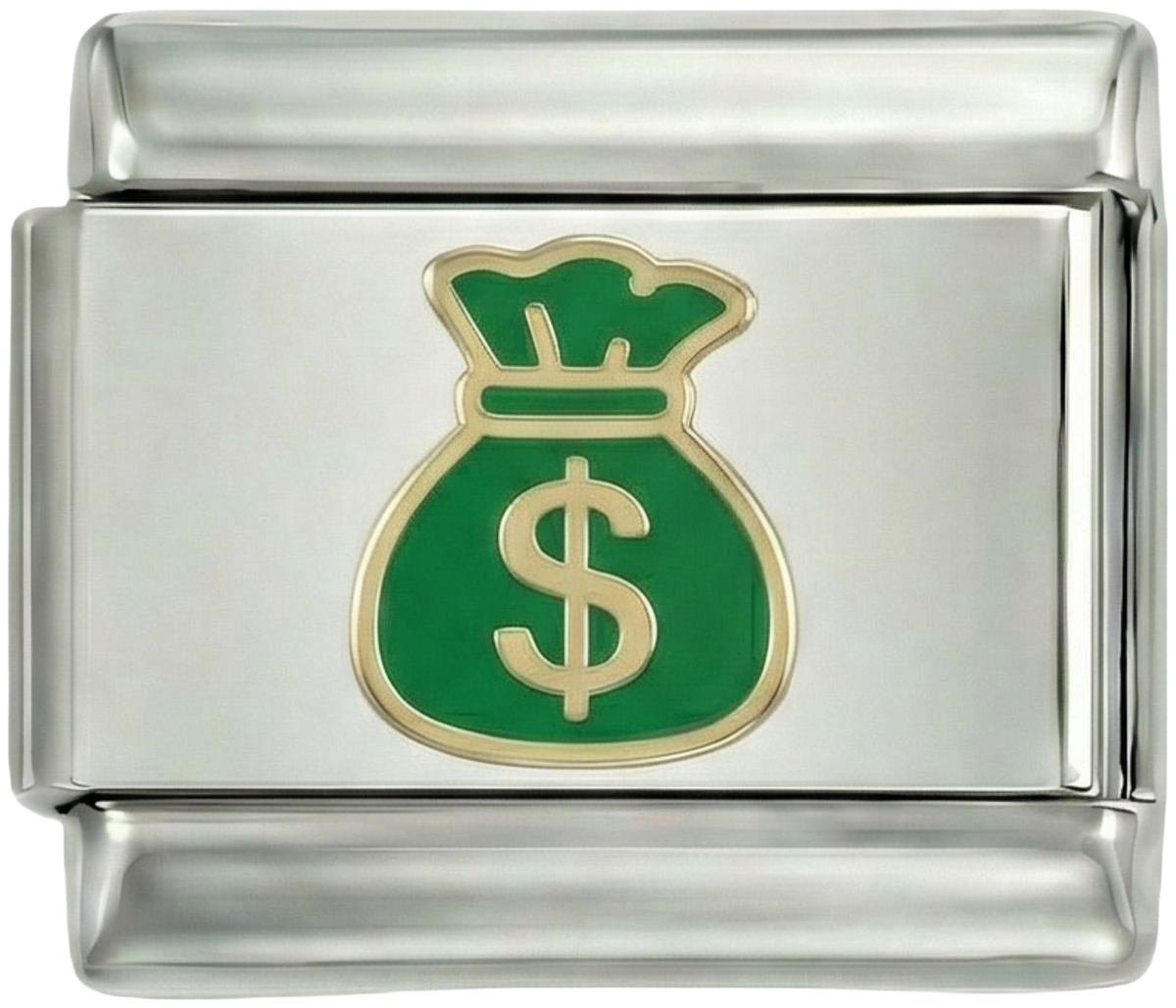 Bag of Dollars, Green and Gold