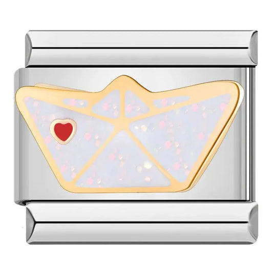 Origami Love Letter with Red Heart - Charms Official