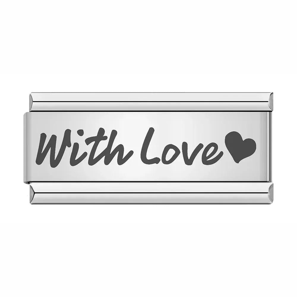 With Love, on Silver - Charms Official