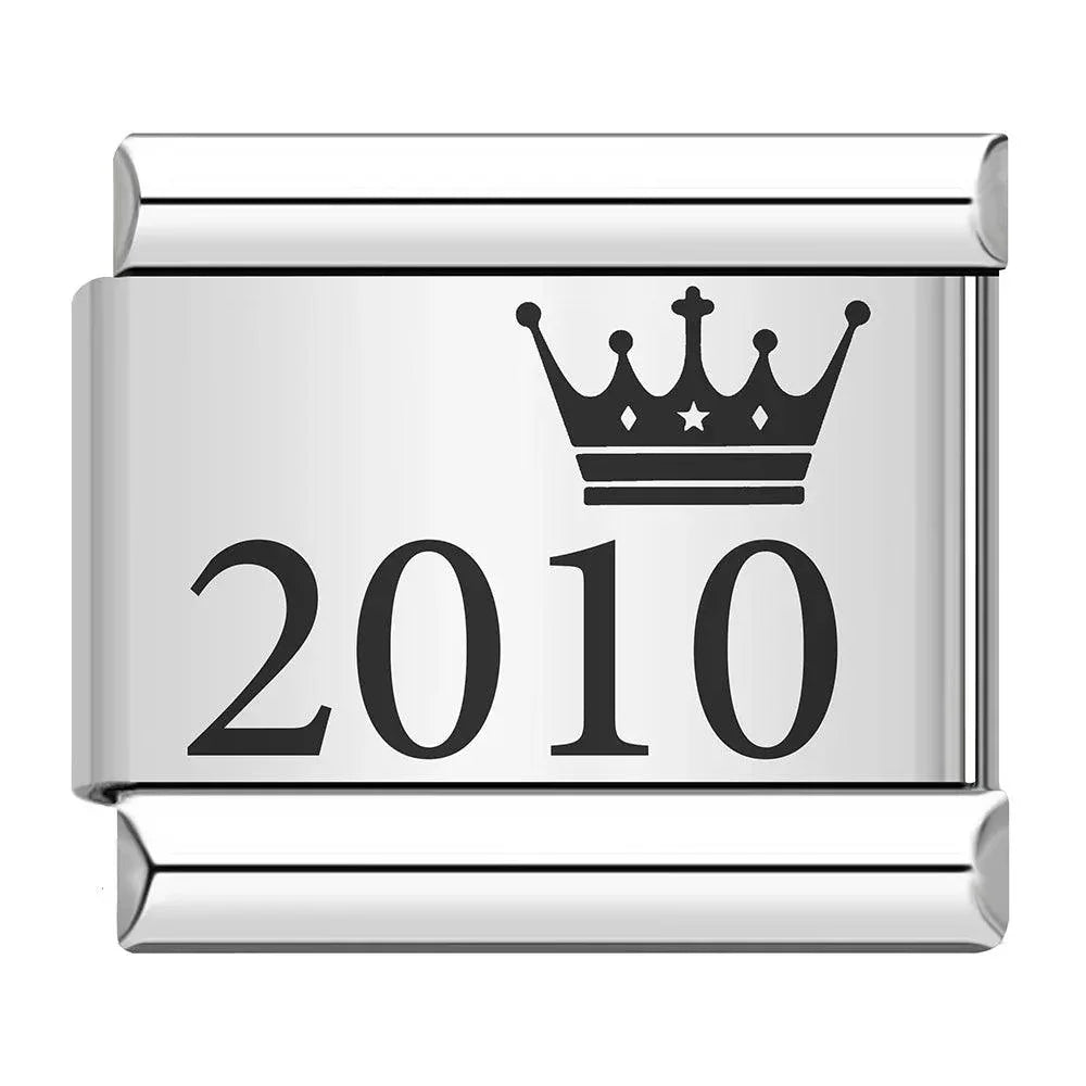 Year 2010, on Silver - Charms Official