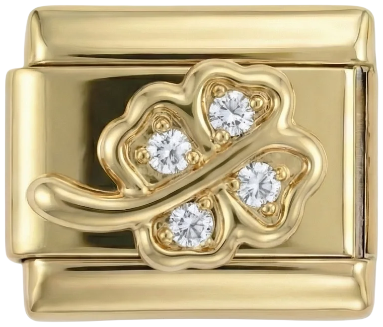 4-leaf Clover and its Stem, in Gold and White Stones - 4-leaf-clover-and-its-stem-in-gold-and-white-stones.png