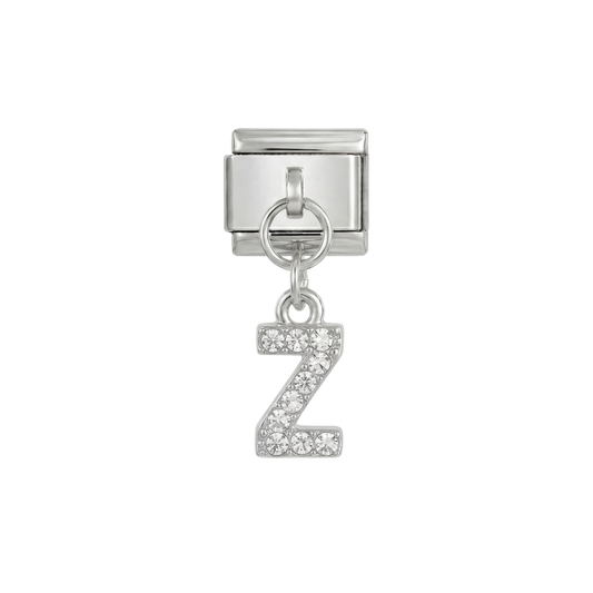 Buchstabe Z, hängend, auf Silber