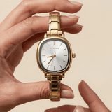 Capri-Uhr, Gold – Edition mit weißem Zifferblatt
