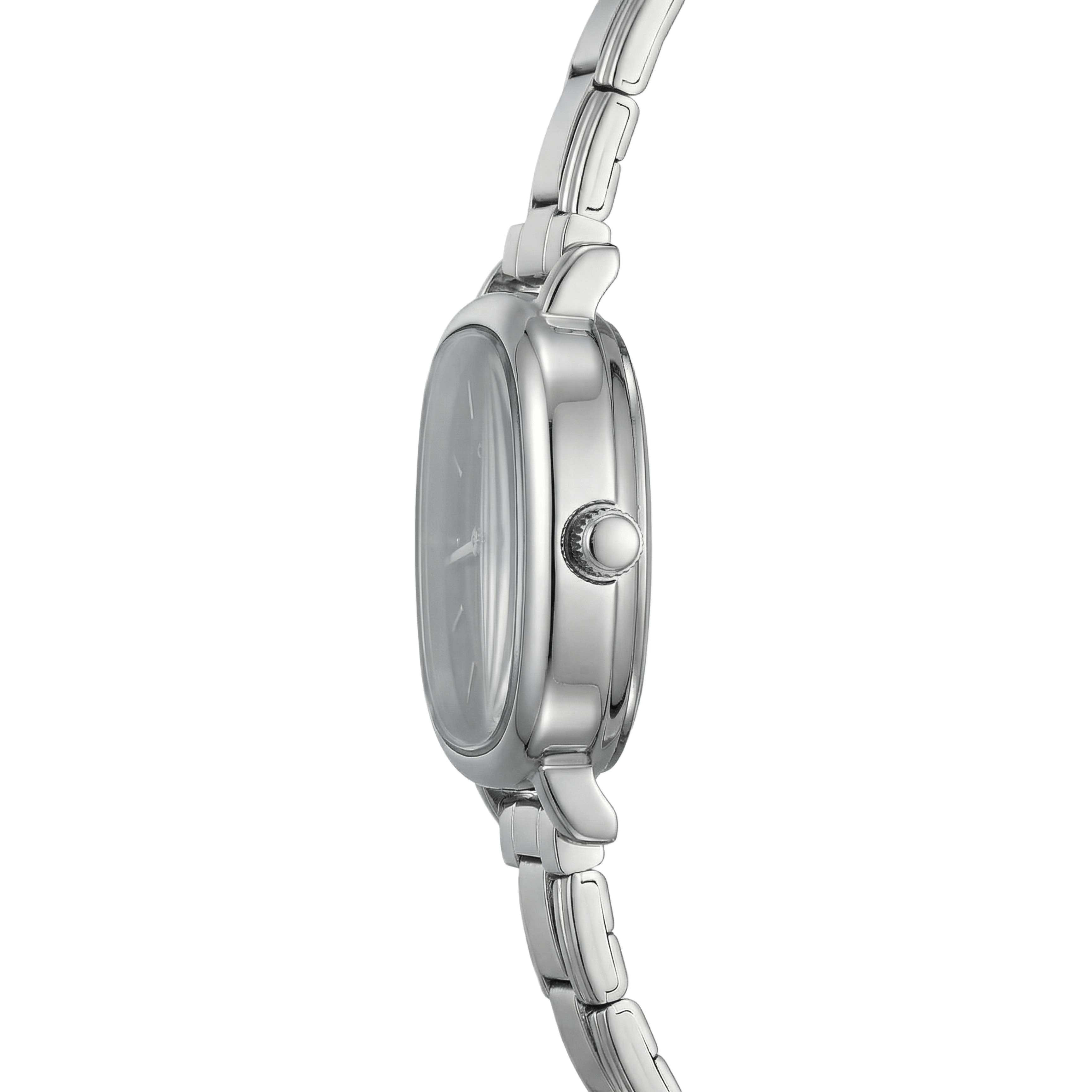 Capri – Silber mit schwarzem Zifferblatt