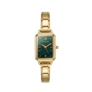 Como Uhr Gold – Edition mit smaragdgrünem Zifferblatt