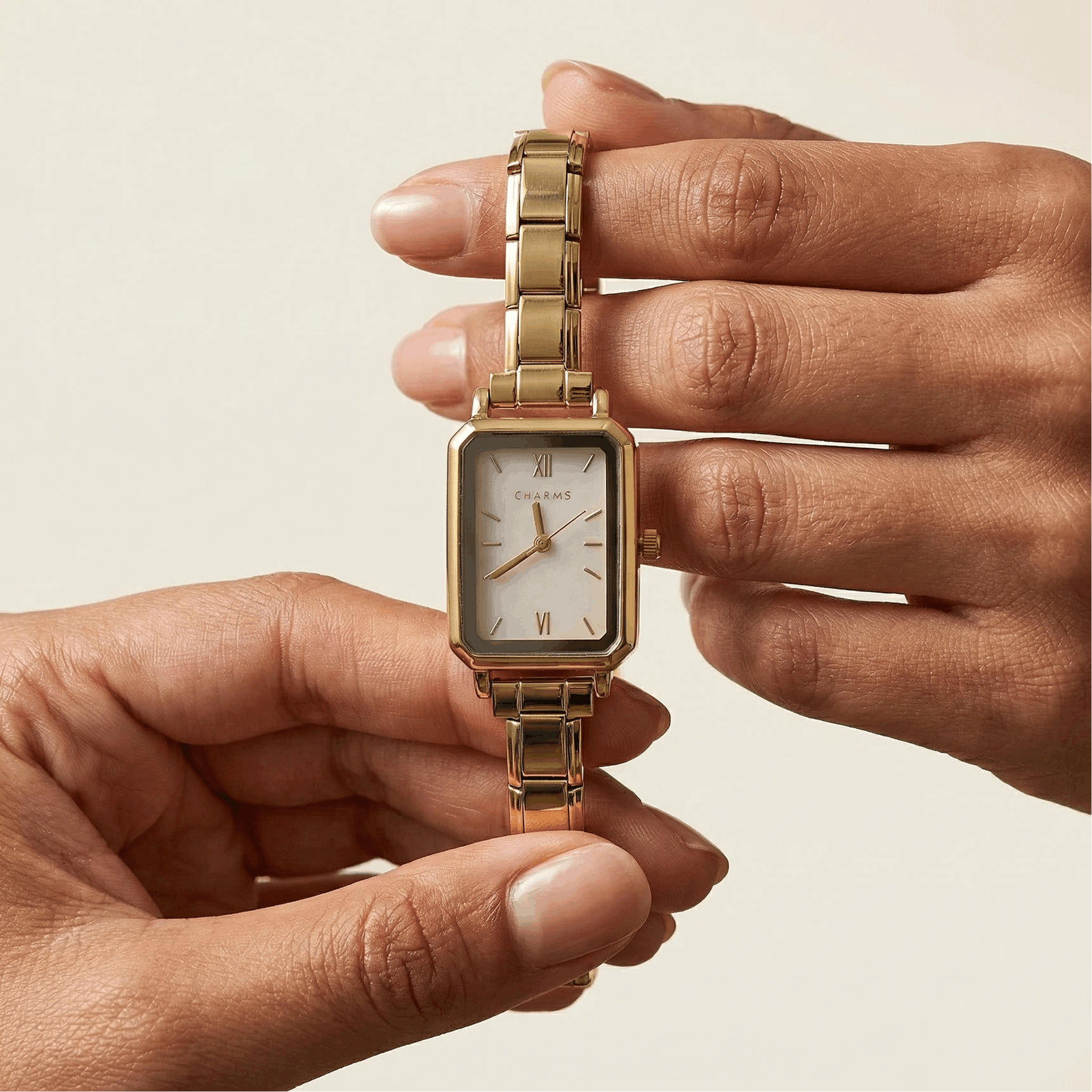 Como Watch Gold – White Dial Edition