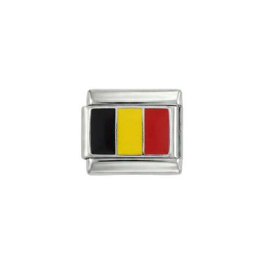 Belgische Flagge, auf Silber