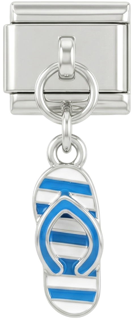 Flip-Flops, an Silber hängend