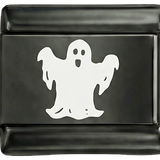 Ghost White on Black Charm