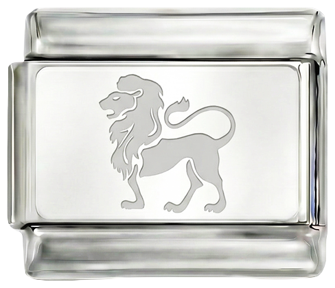 Löwe, auf Silber