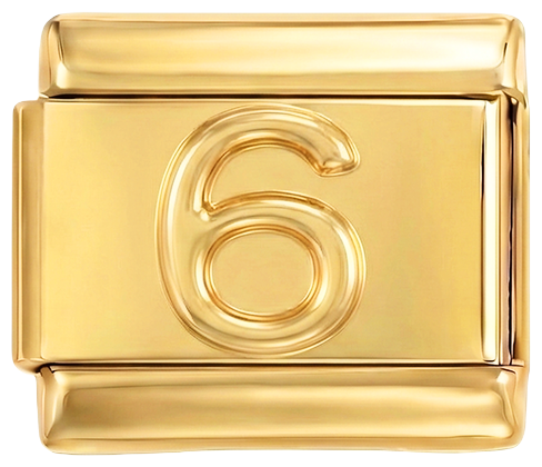 Nummer 6 in Gold