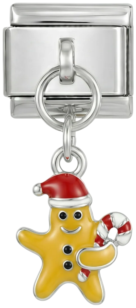 Christmas Gingerbread, on Silver - christmas-gingerbread-on-silver.png