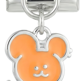 Kleiner rosa Bär, auf Silber