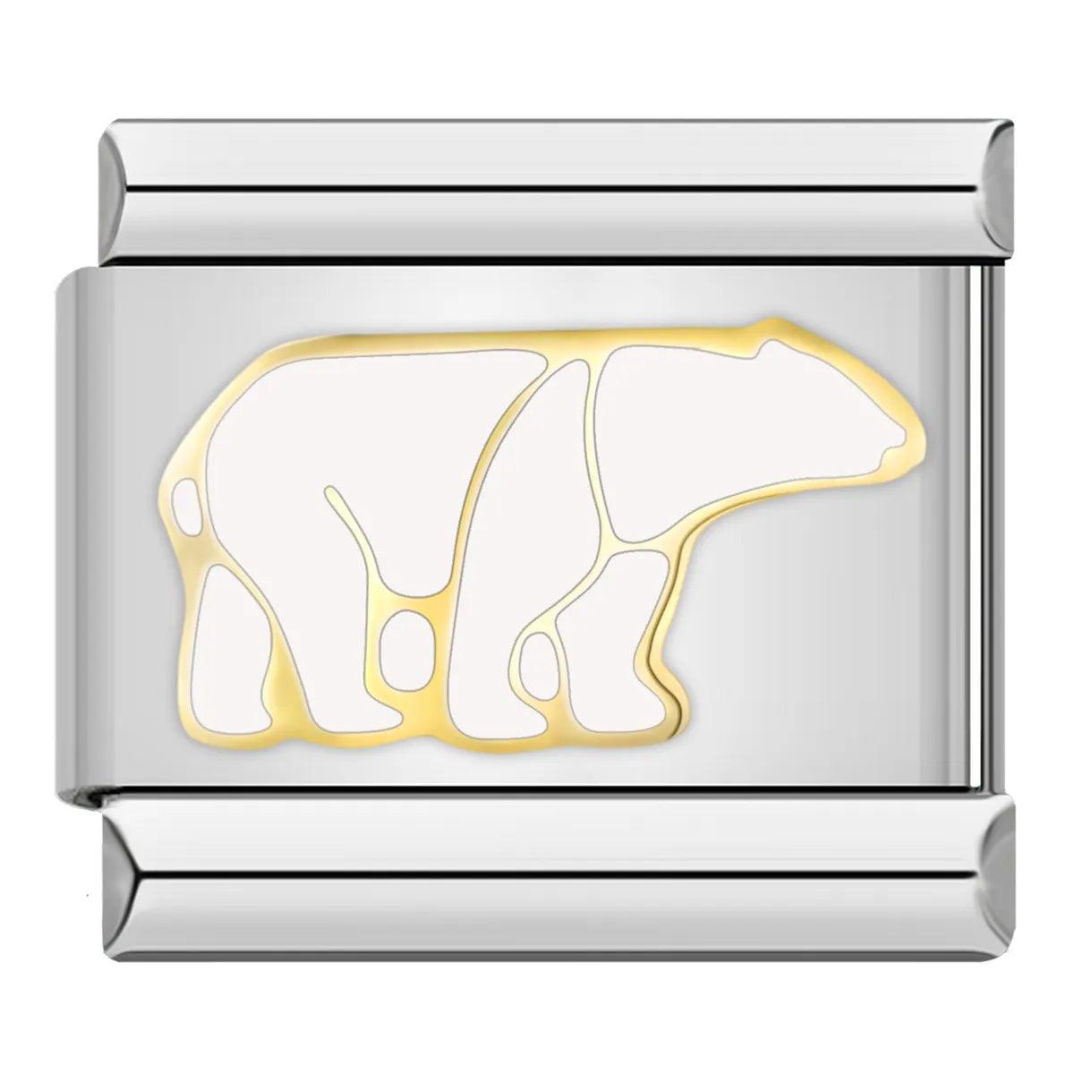 Polar Bear, on silver - Charms Official